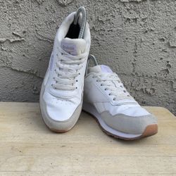 Reebok Shoes Womens 7.5 Classic White Sneaker Run Gym Casual Harmon Athletic