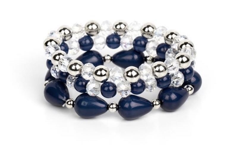Positive Energy Blue Stretch Bracelet