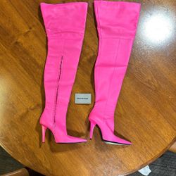 Balenciaga Pink Boots 