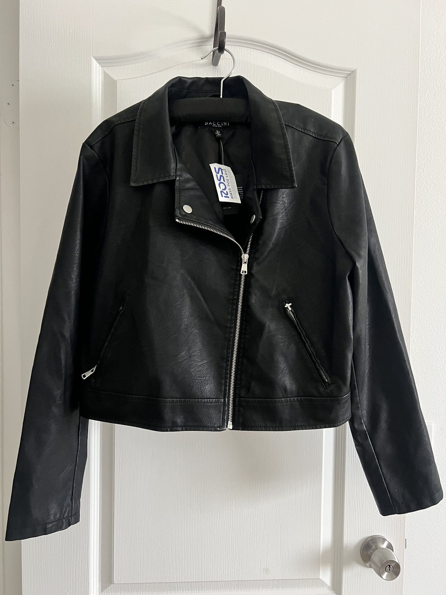 Black Faux Leather Jacket 