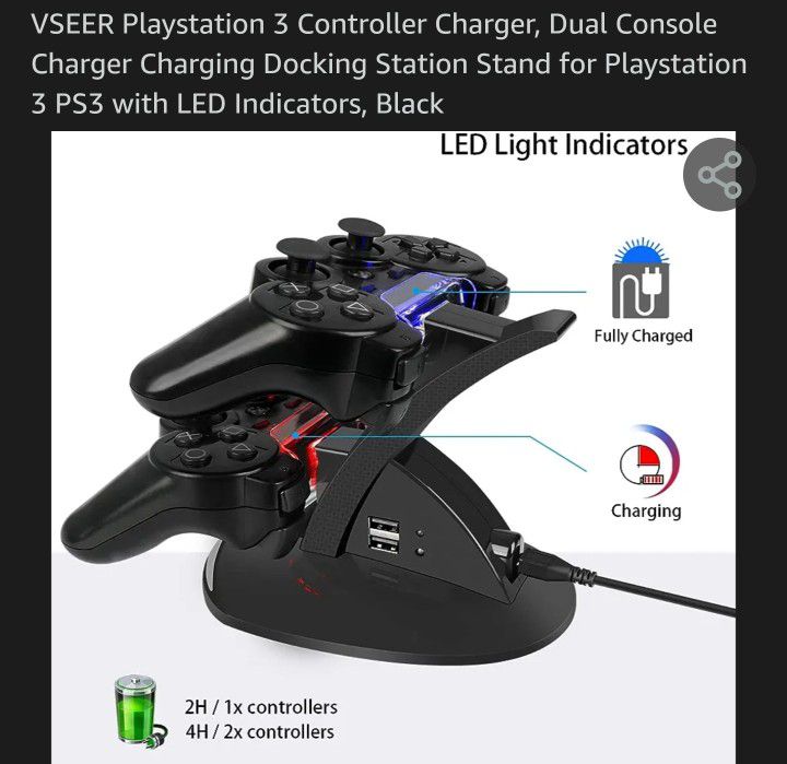 PS3 Dual Charger for Sale in Aurora, IL - OfferUp