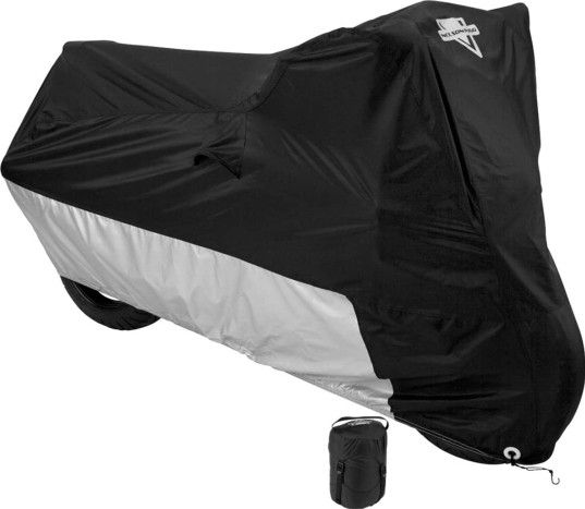 Nelson-Rigg Deluxe Motorcycle Cover, Weather Protection, UV, Air Vents, Heat Shield, Windshield Liner, Compression Bag, Grommets XX-Large fits Touring