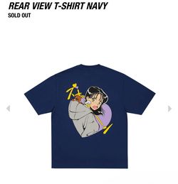 palace rear view tee Navy sz XL