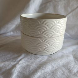 2 Pet Bowls  Slip Proof 😋.  TOP -PAW Ray Dunn Collection 