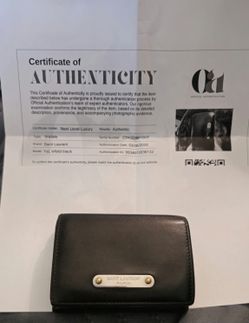 AUTHENTIC SAINT LAURENT YSL TRIFOLD WALLET 