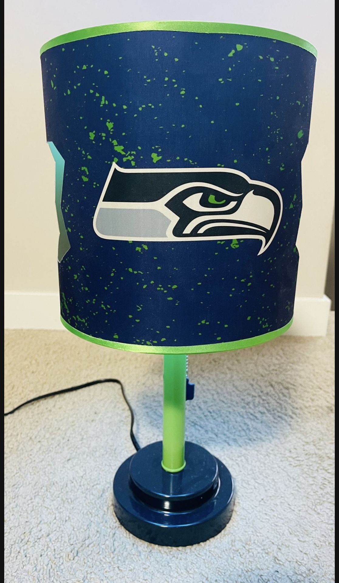 Like NEW NFL Seattle Seahawks Desk Lamp, Table Lamp for Bedroom Nightstand