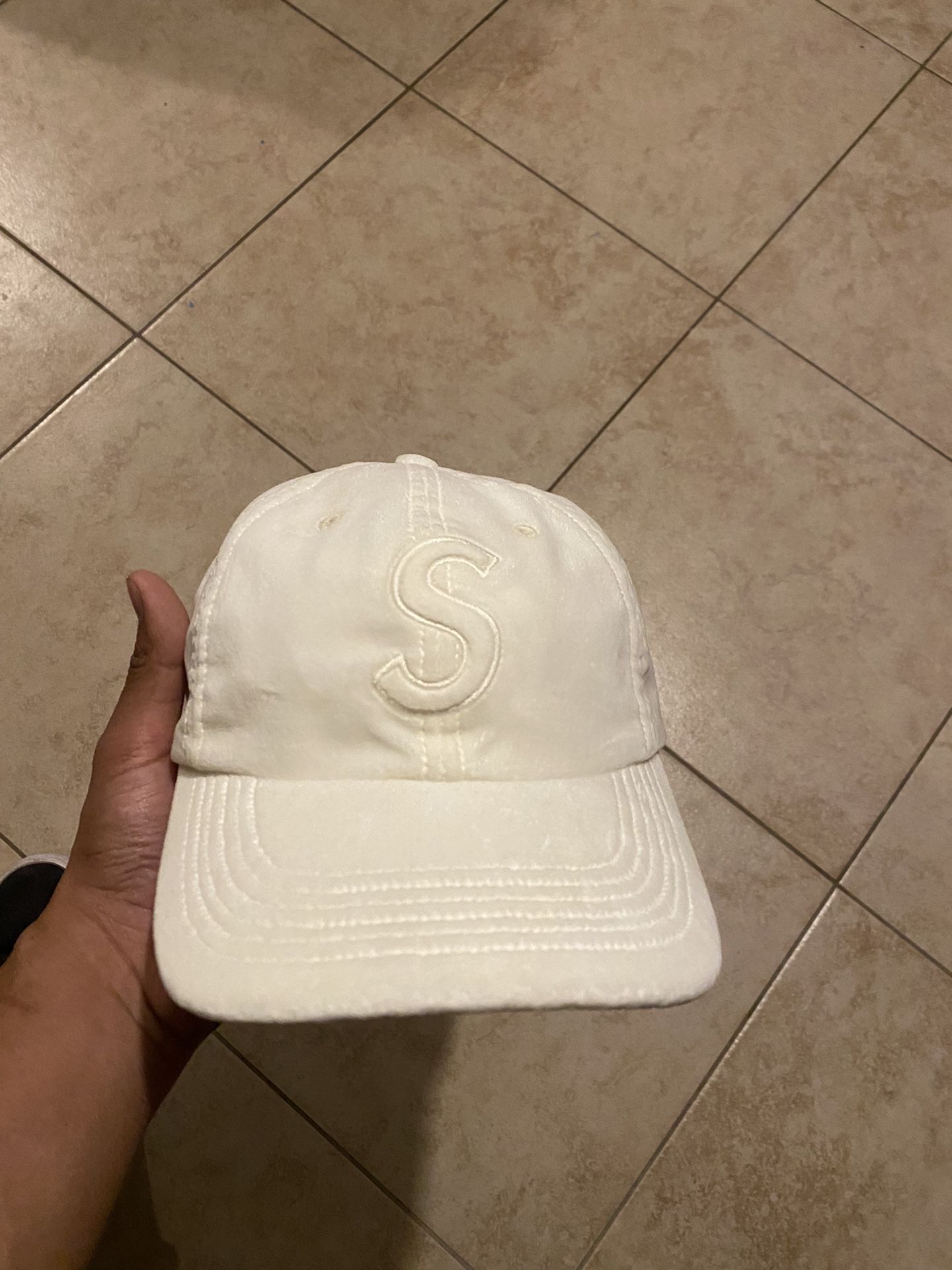 Supreme Hat Cream Suede