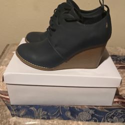 Women’s Blue Wedge Heels 