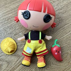 Lalaloopsy Littles Red Fiery Flame Doll, Hat, & Pepper Pet