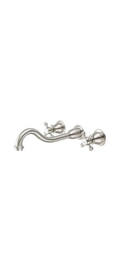 Water Creation Wall Mount Faucet with Cross Handles