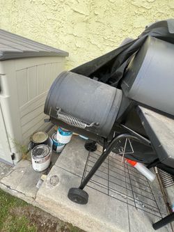 Royal gourmet charcoal grill with offset smoker