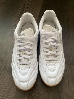 Puma Roma Classic White Leather Sneakers Gum Sole Men’s Size 11