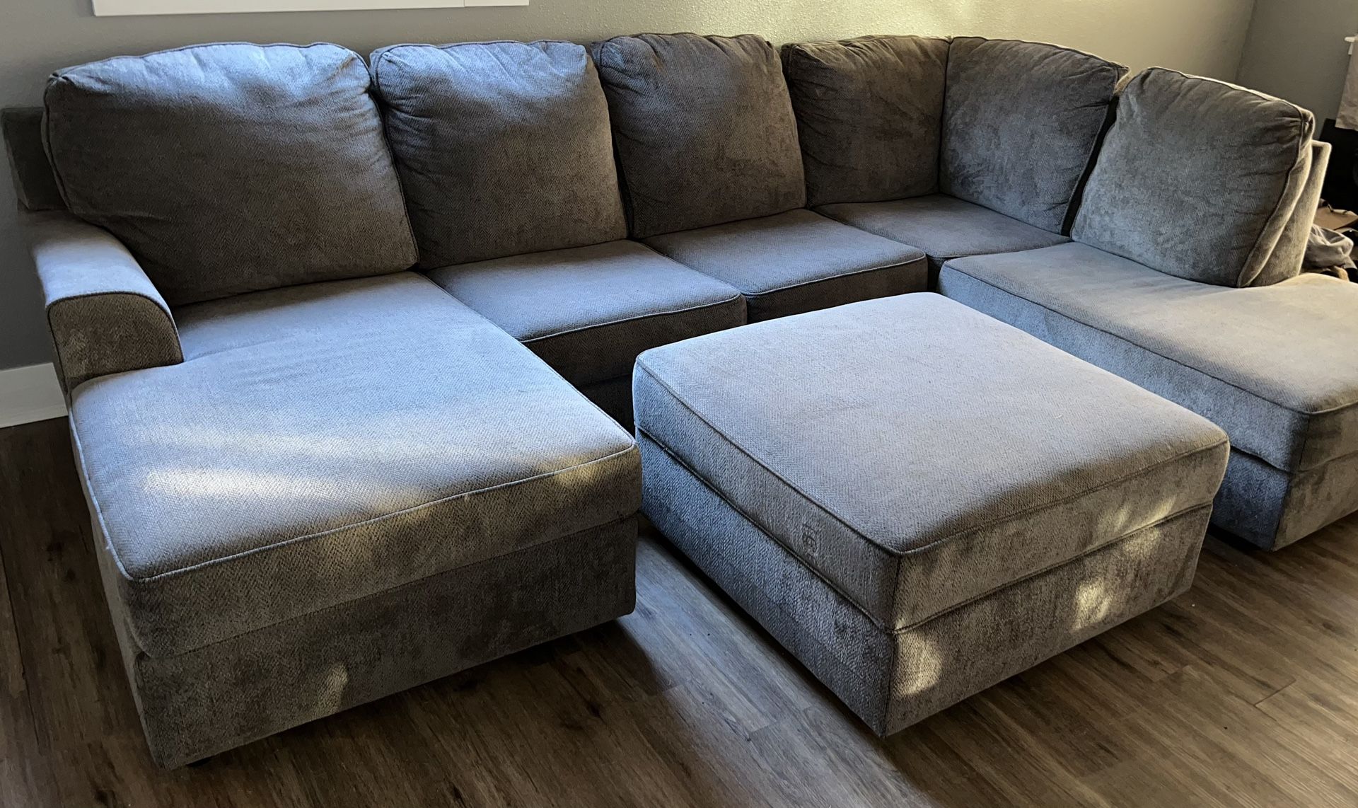 Ashley Sectional (grey) Less Than Year Old