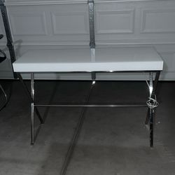 Glossy Glass/Chrome Console Table
