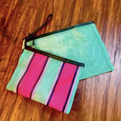 New H&M Vibrant Large 2-Piece Cute Mesh Toiletry Set