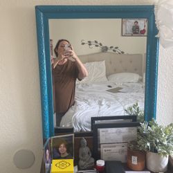 Turquoise Color Mirror