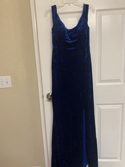 Royal Blue Floor Length Dress