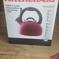 Kitchen Aid Porcelain Enamel Tea Kettle 