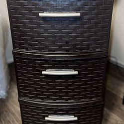 Sterilite 3 Drawer Tower- Brown 