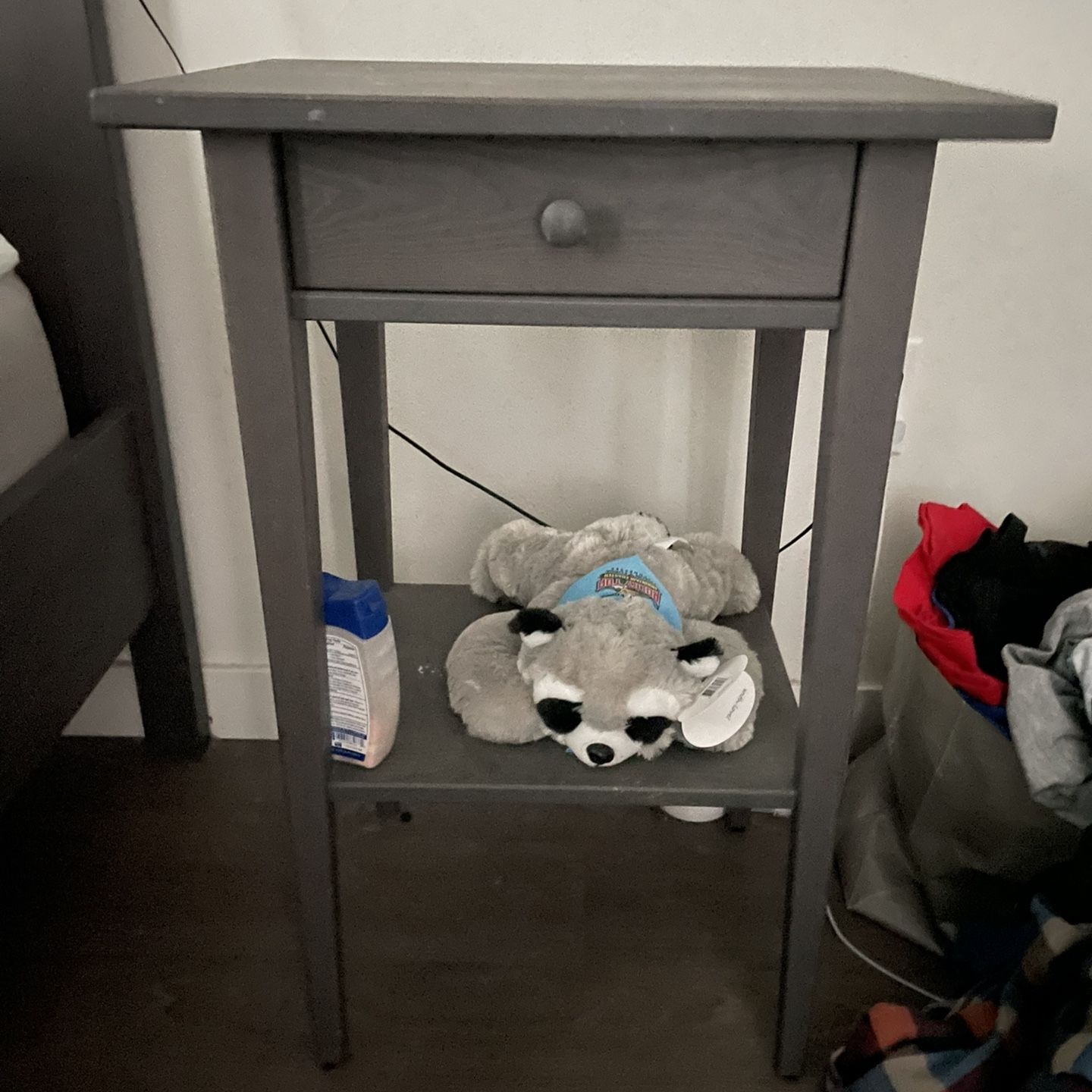IKEA HEMNES Nightstand dark gray stained 18 1 8x13 3 4