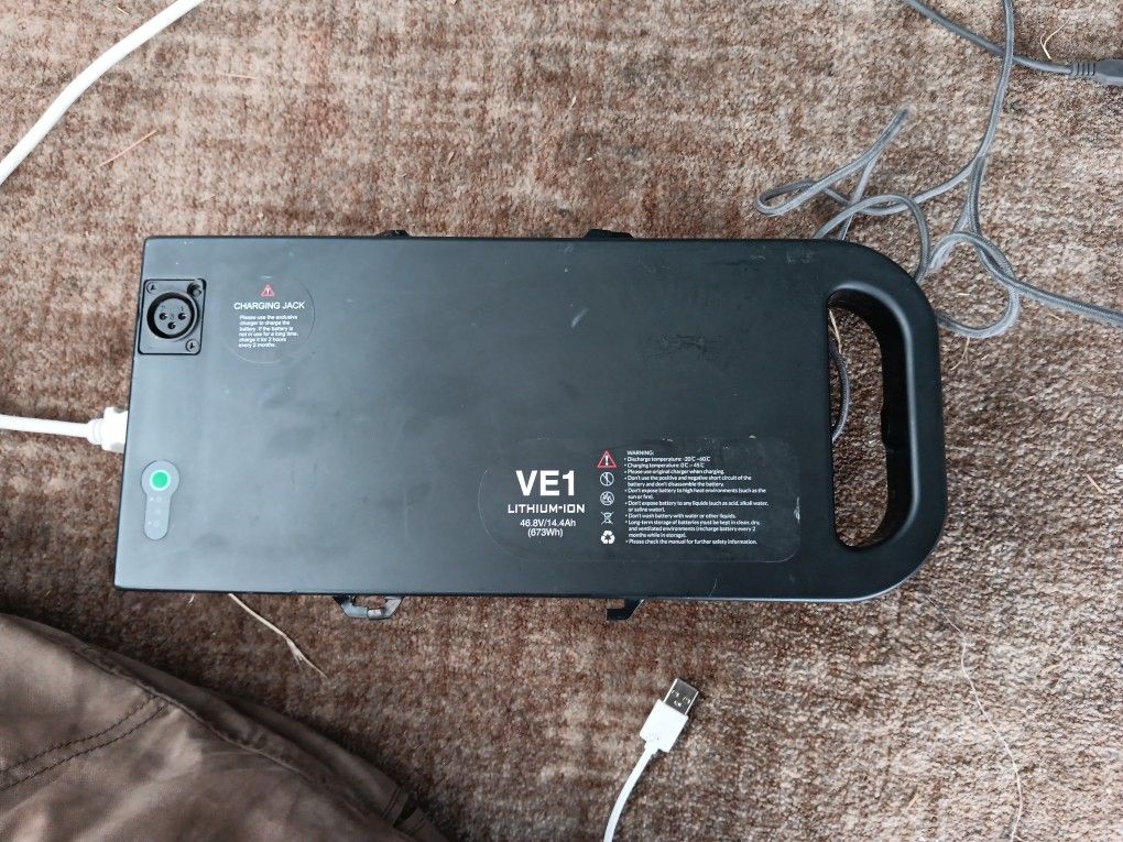 VE1 Lithium Ion Ebike Battery. 46.8v 14.4ah