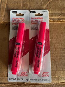 Plumping glossy lip balm watermelon  2-pc bundle