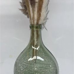 13” tall possible whiskey bottle with a round-shaped design