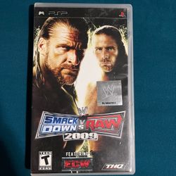WWE SmackDown Vs. Raw 2009 (Sony PlayStation Portable PSP) CIB Complete With Manual