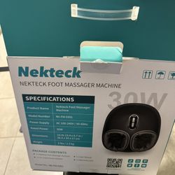Nekteck Shiatsu Foot Massager with Heat, Deep Kneading Therapy Air Compression