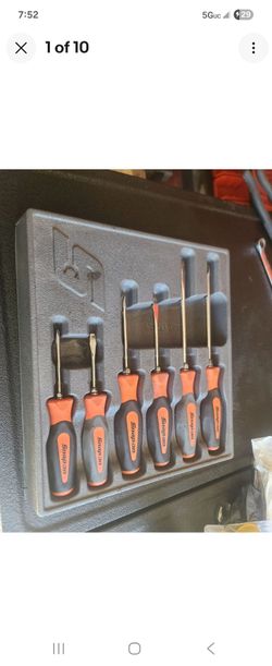 Snap On Tools 6 pc Combination Instinct Soft Grip Screwdriver Set Orange
Pick up is in yorkville.