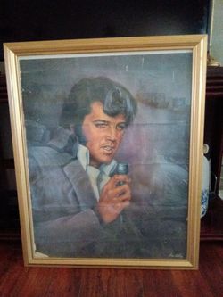Framed Elvis Presley Portrait Print