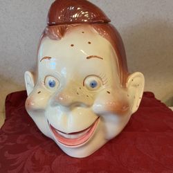 Purintan Pottery Vintage 1950s Howdy Doody Cookie Jar