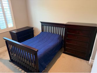 Espresso Bedroom Set Solid Wood