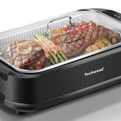 Carl Schmidt Sohn  Indoor Or Outdoor Smokeless Grill, 1500W, Black, Electric Portable Korean BBQ Grill with Tempered Glass Lid