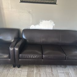 IKEA Sofa With Single Chair