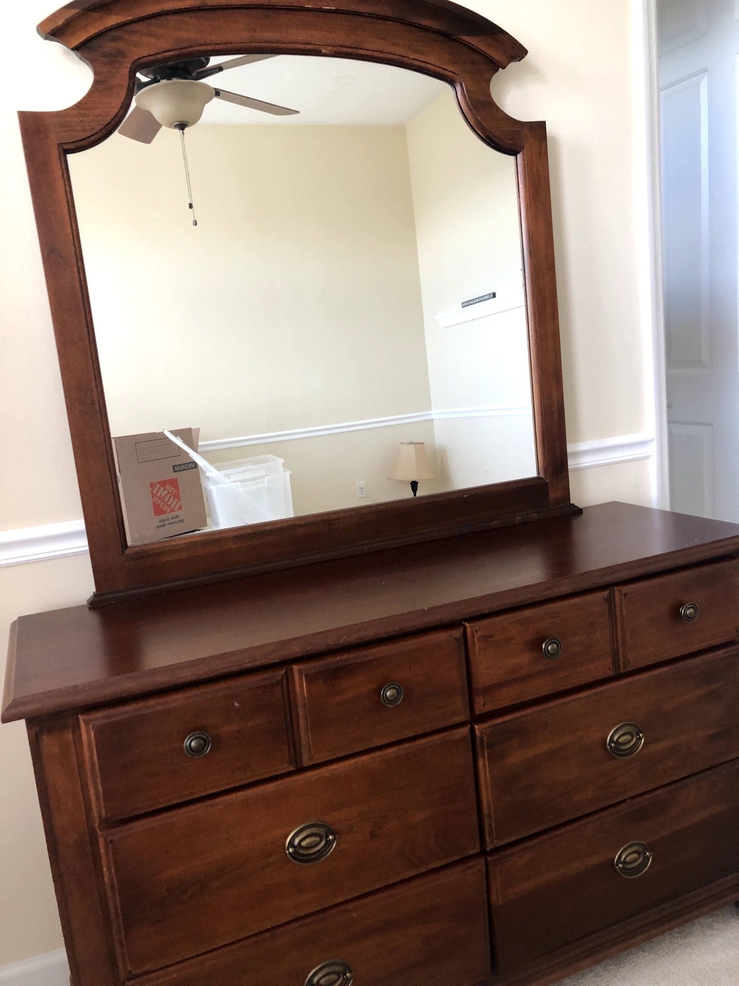 Dresser, Mirror, Nightstand 