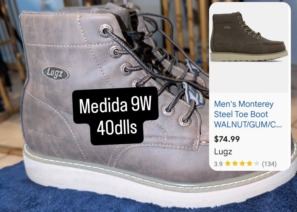 Lugz Steel Toe Shoes