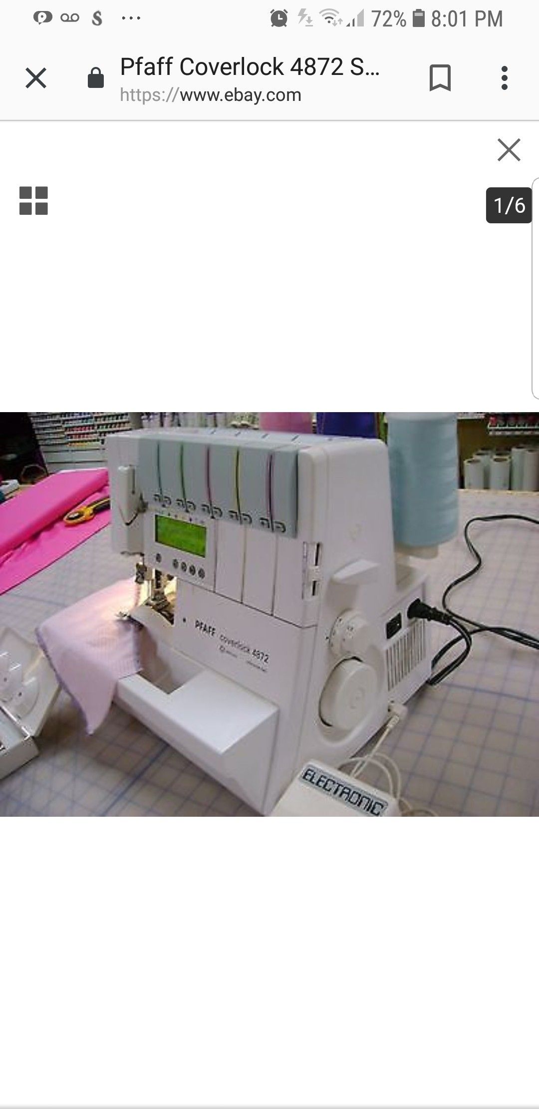 Pfaff Coverlock 4872 Sewing Machine for Sale in Auburn, WA OfferUp
