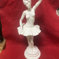 14 Inch Alabaster Greek Ballerina Statue Imported From Greece (Read Description)
