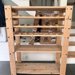 Wooden wine rack