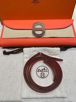 Hermès Maillon To Go Wallet Epsom Leather Coral Palladium Hardware