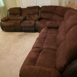 Dark Brown Sectional