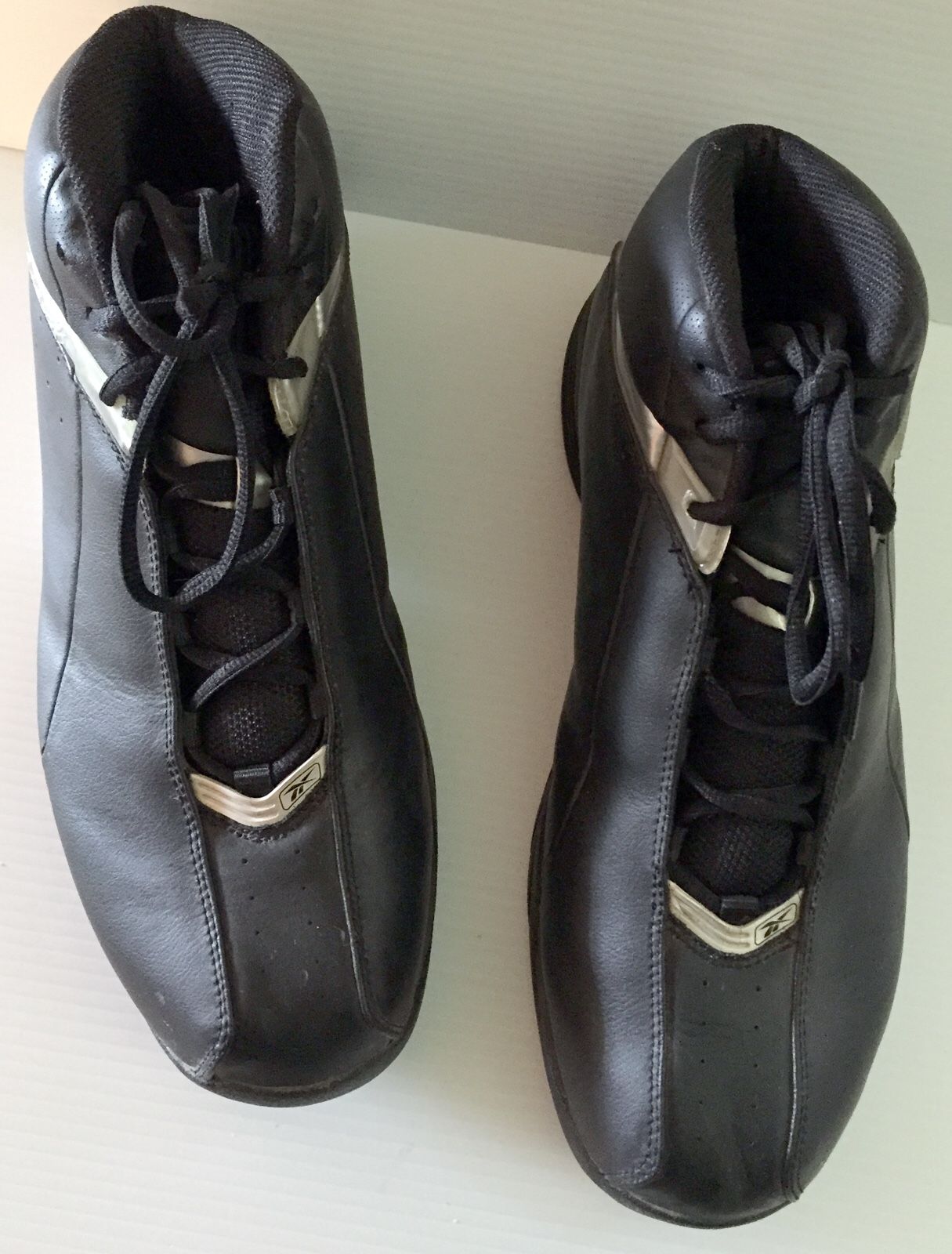 Vintage Men’s Reebok Basketball Shoes 1980's USA Size 12 Black Silver Rare