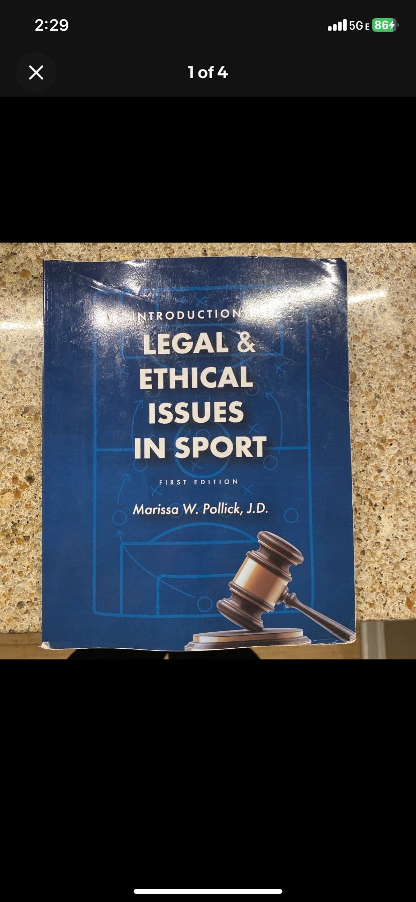 INTRODUCTION TO LEGAL AND ETHICAL ISSUES IN SPORT BY Marissa W. Pollick, J.D. *1st Ed*