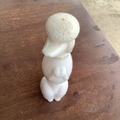 Vintage Avon Bon Bon White Poodle Figurine Colony Bottle 