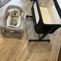 Baby Bassinet/ Baby Bouncer And Rocker