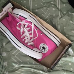Pink Converse 8.5
