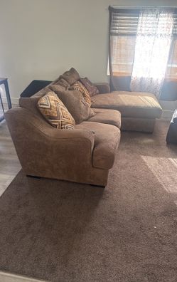 Couch, Ottoman Chair, Carpet, Coffee Table And Dining Table
