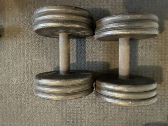 Pair Of 65 Pound Dumbells For 100