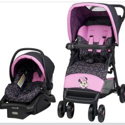 Disney Baby Minnie Mouse Simple Fold LX Travel System, 